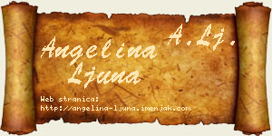 Angelina Ljuna vizit kartica